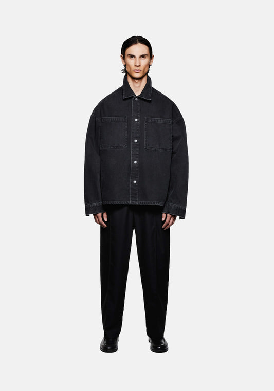 MKI DENIM BOX OVERSHIRT