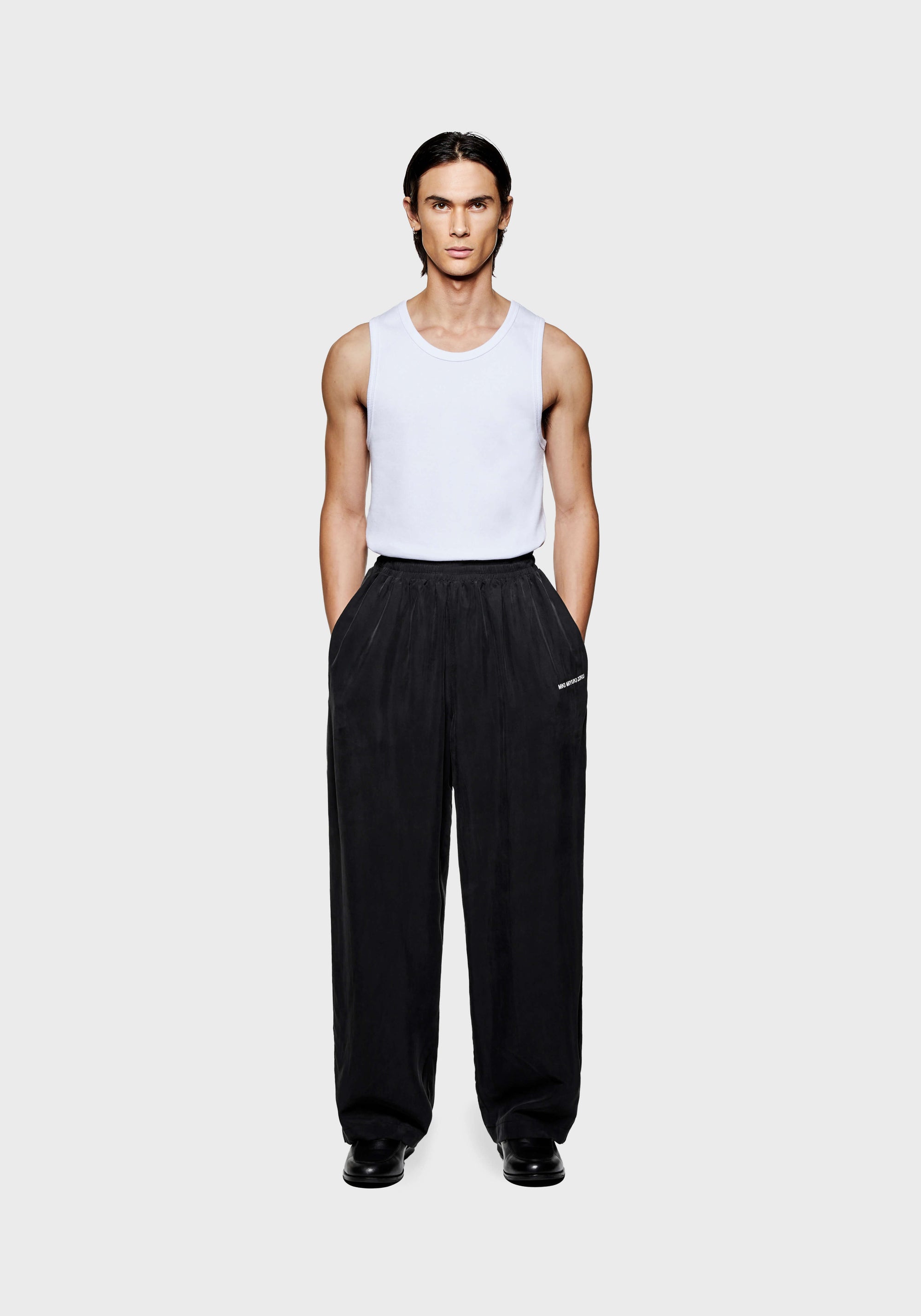 MKI SANDWASH CUPRO WIDE LEG TROUSERS