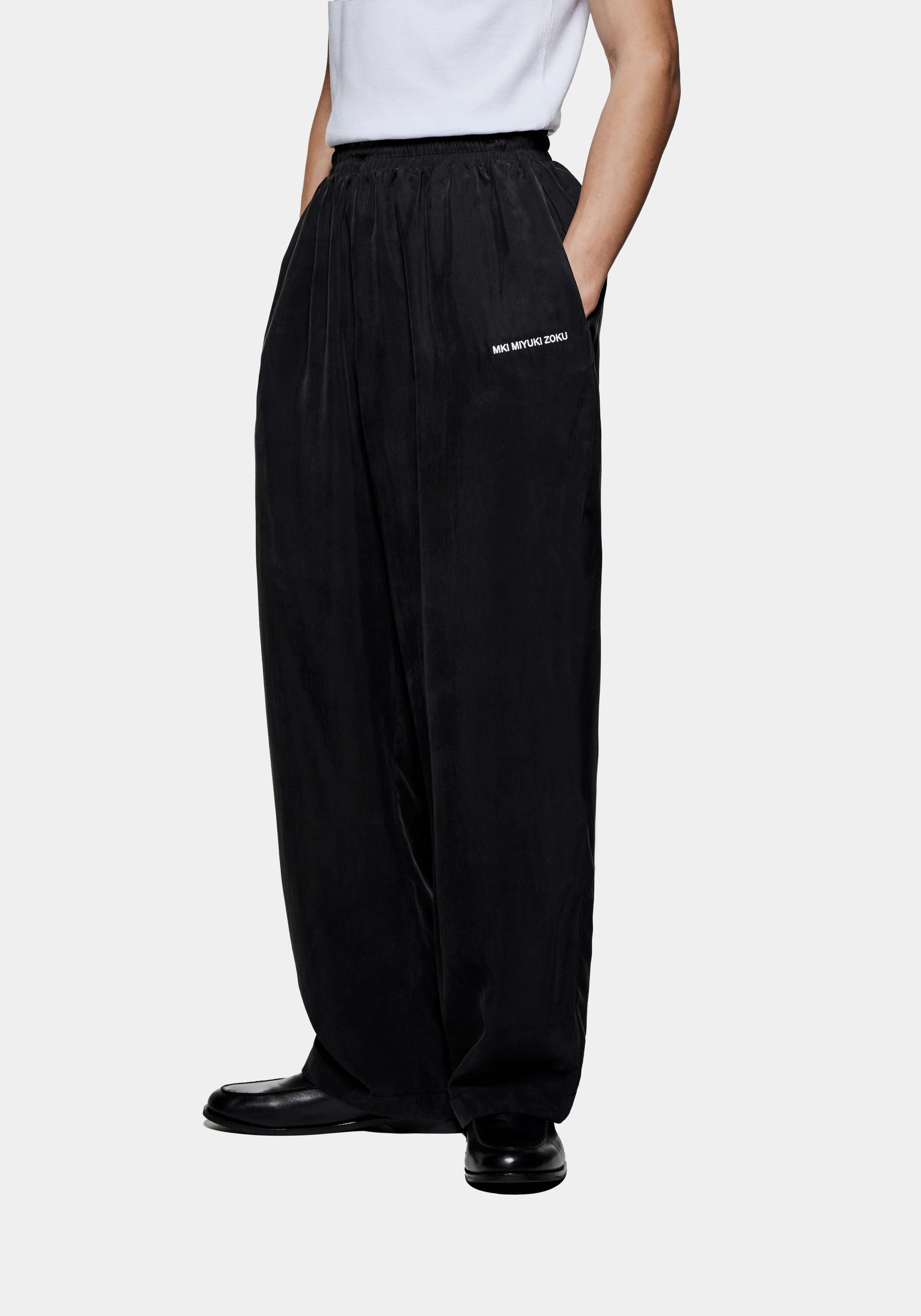MKI SANDWASH CUPRO WIDE LEG TROUSERS