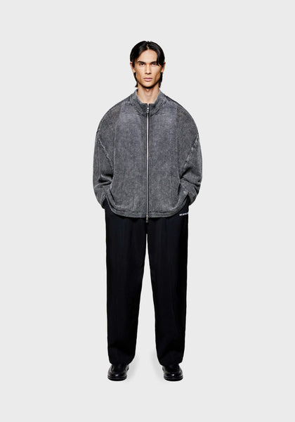 MKI PIGMENT BLACK LOOSE GAUGE TRACK JACKET – MKI MIYUKI ZOKU®