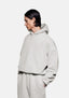 Front side view of the Superweight Hoody in Oatmeal
