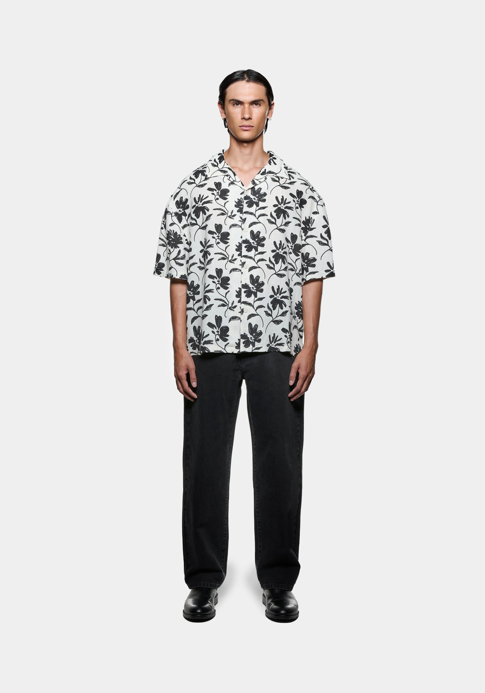 MKI FLORAL LINEN VACATION SHIRT