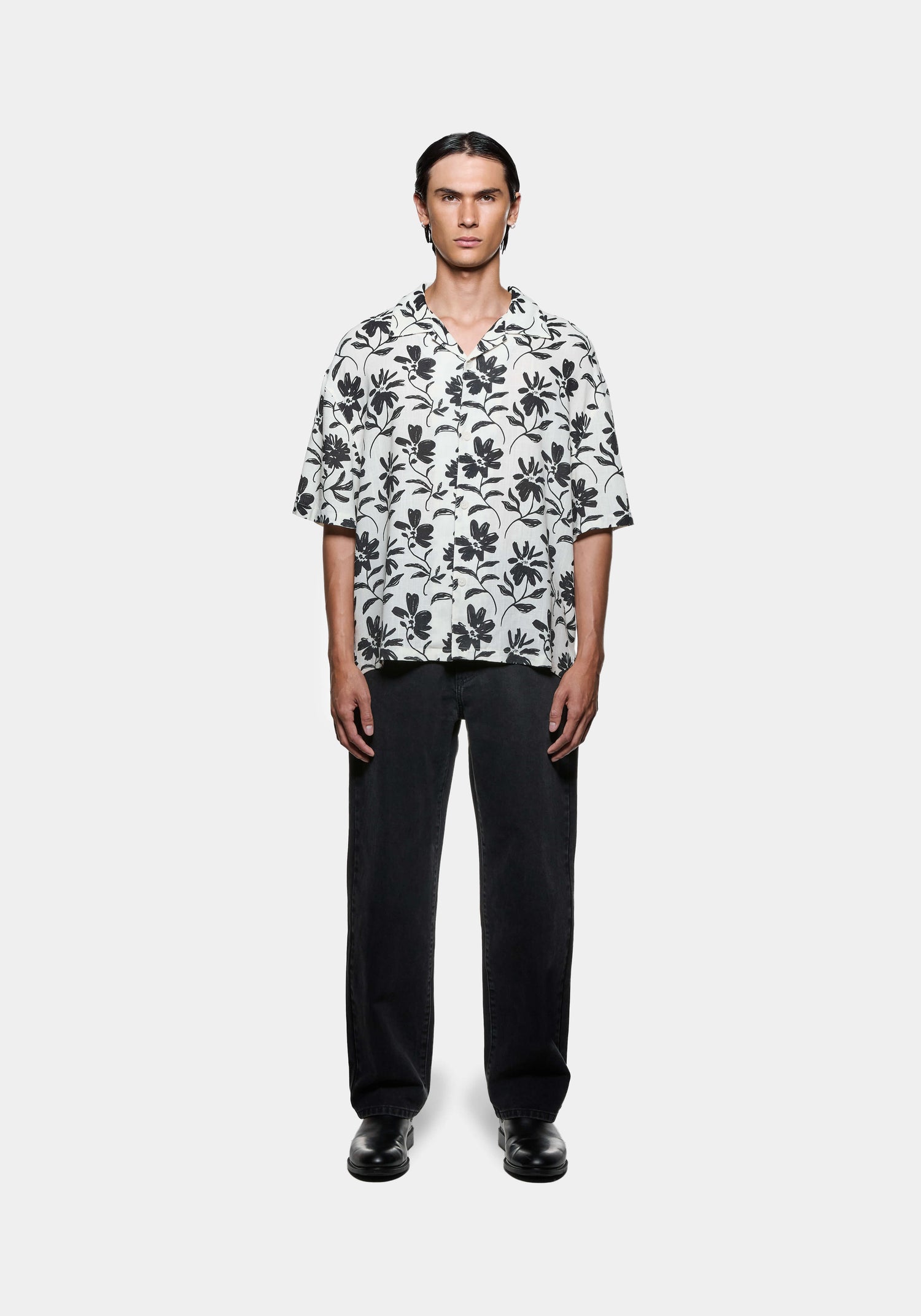 MKI FLORAL LINEN VACATION SHIRT