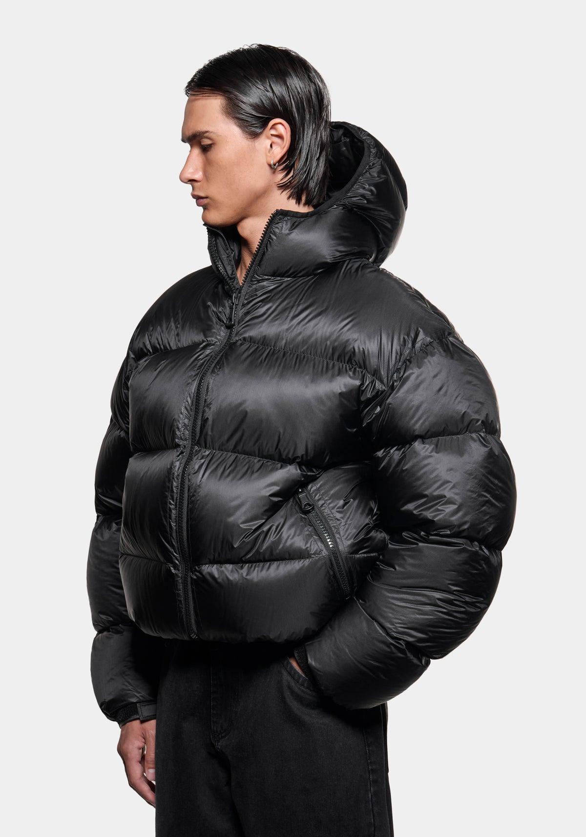 MKI TRANSLUCENT HOODED BUBBLE JACKET