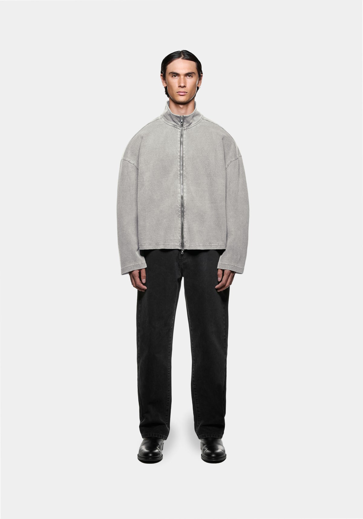 MKI 400 GSM PIGMENT DYED TRACK JACKET