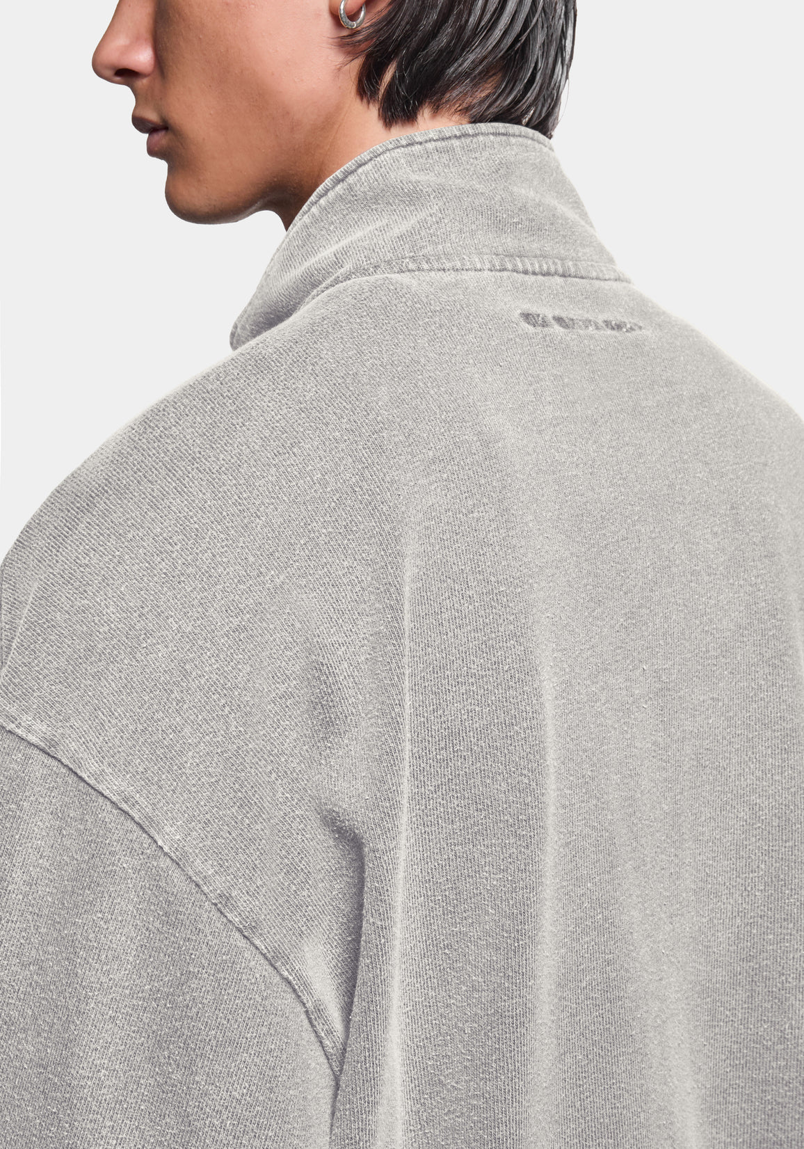 400 GSM Pigment Dyed Track Jacket in Pigment Stone – image 6 of 7