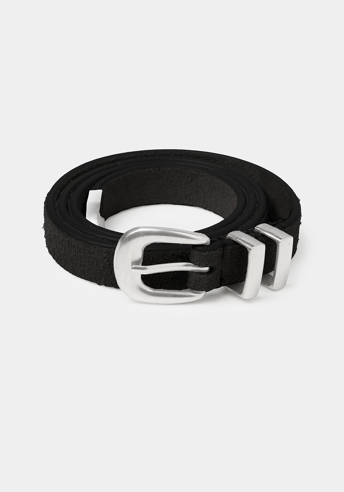 MKI HAIRY SUEDE WESTERN BELT