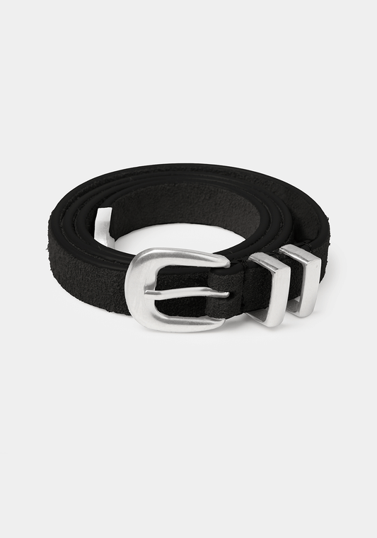 MKI HAIRY SUEDE WESTERN BELT