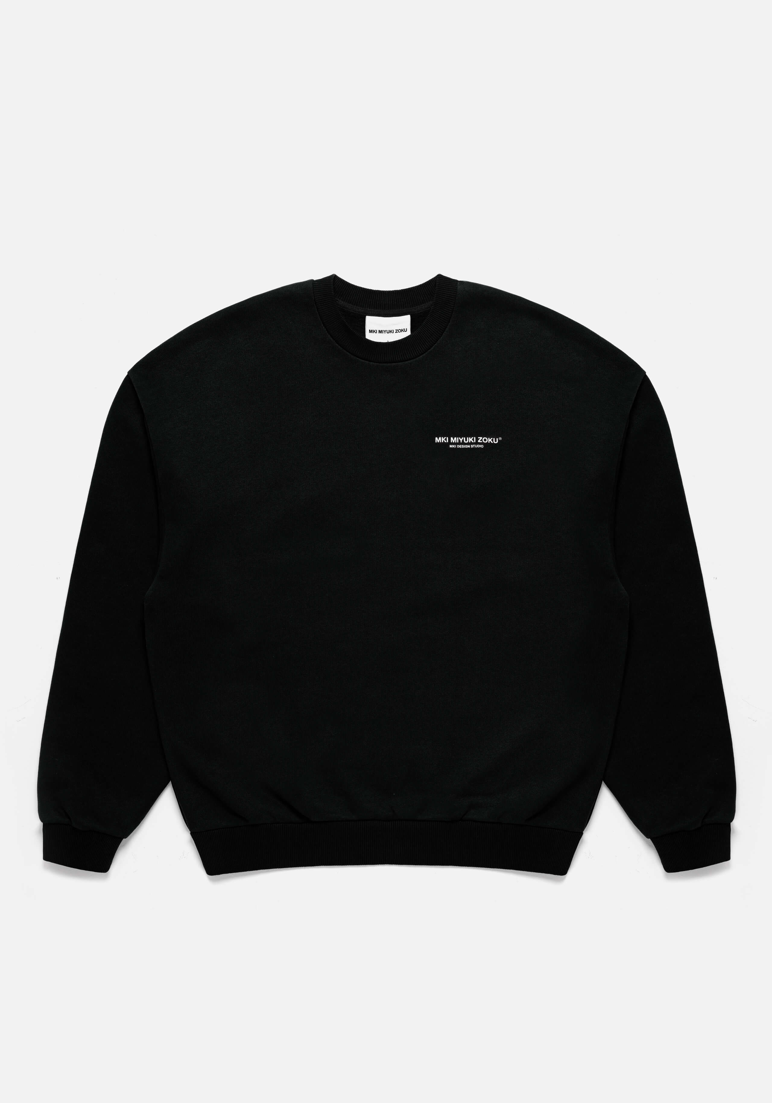 Flat lay of the Design Studio Crewneck in Black