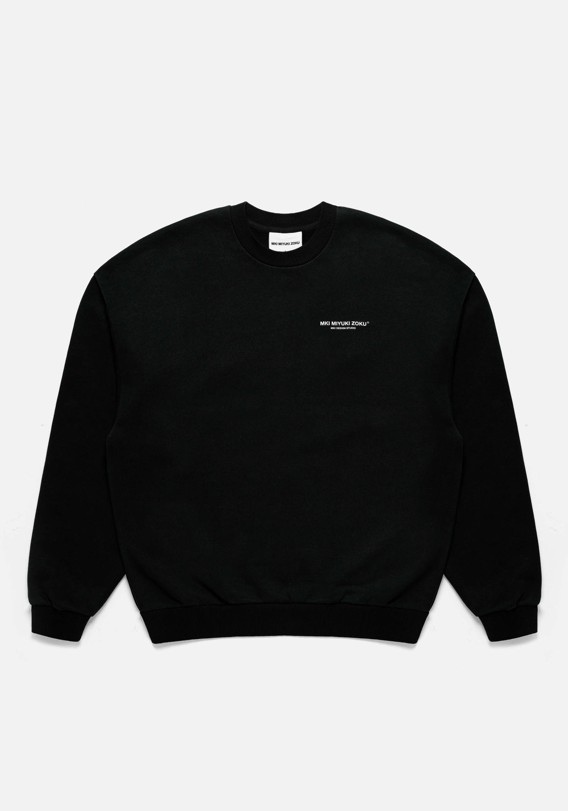 Flat lay of the Design Studio Crewneck in Black