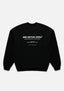 Flat rear lay of the Design Studio Crewneck in Black