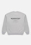 Flat rear lay of the Design Studio Crewneck in Grey