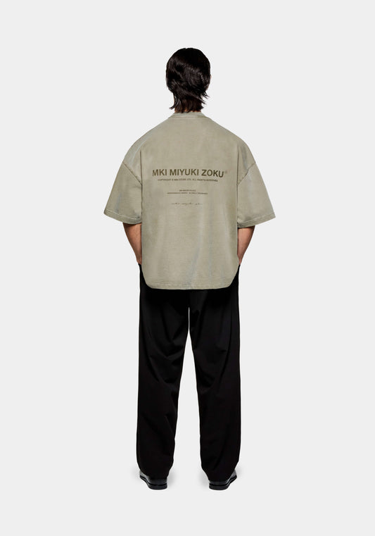 Men's MKI Design Studio t-shirt in an oversized boxy fit with a tonal graphic print at the back