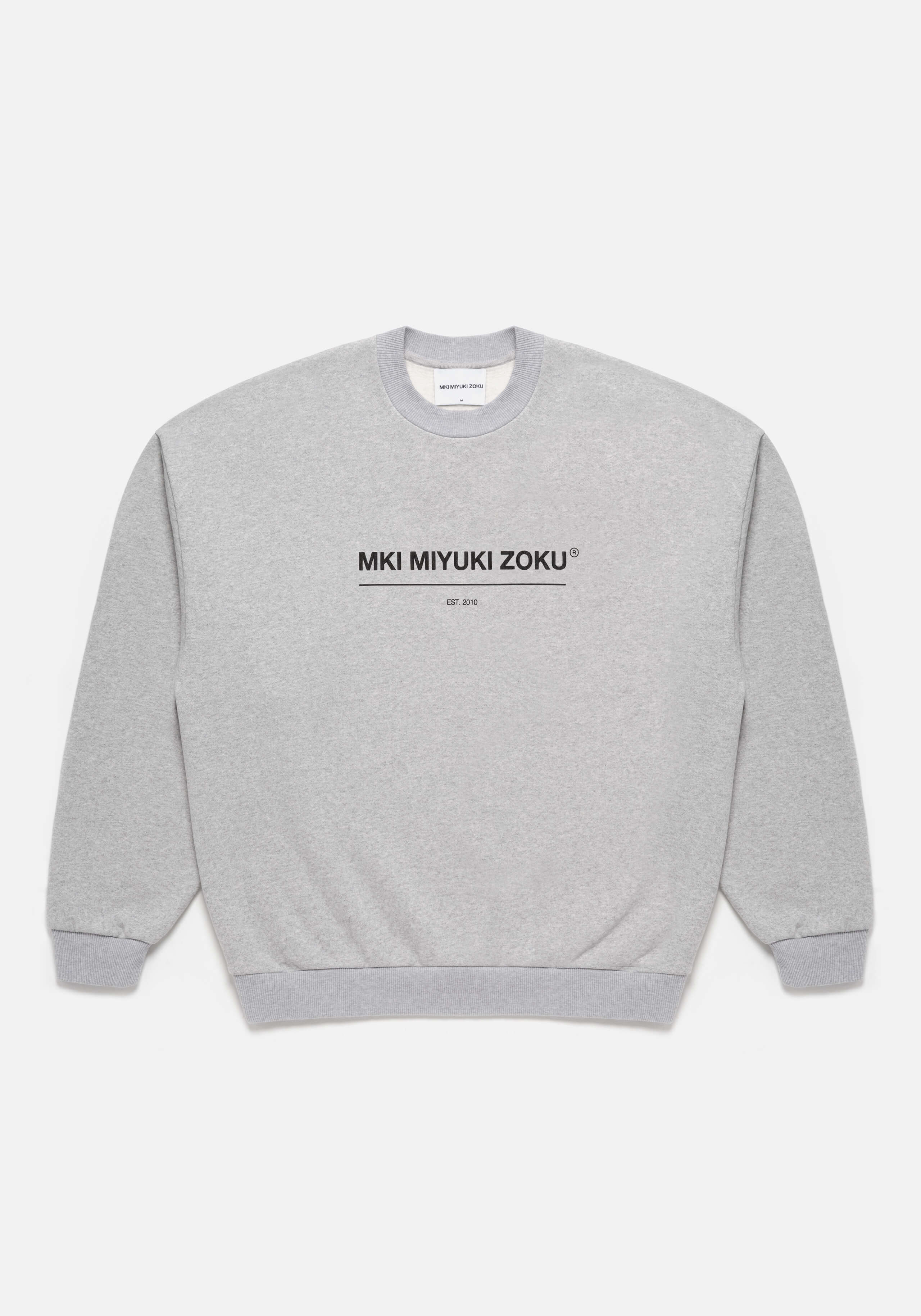 MKI GREY LINEAR CREWNECK – MKI MIYUKI ZOKU®