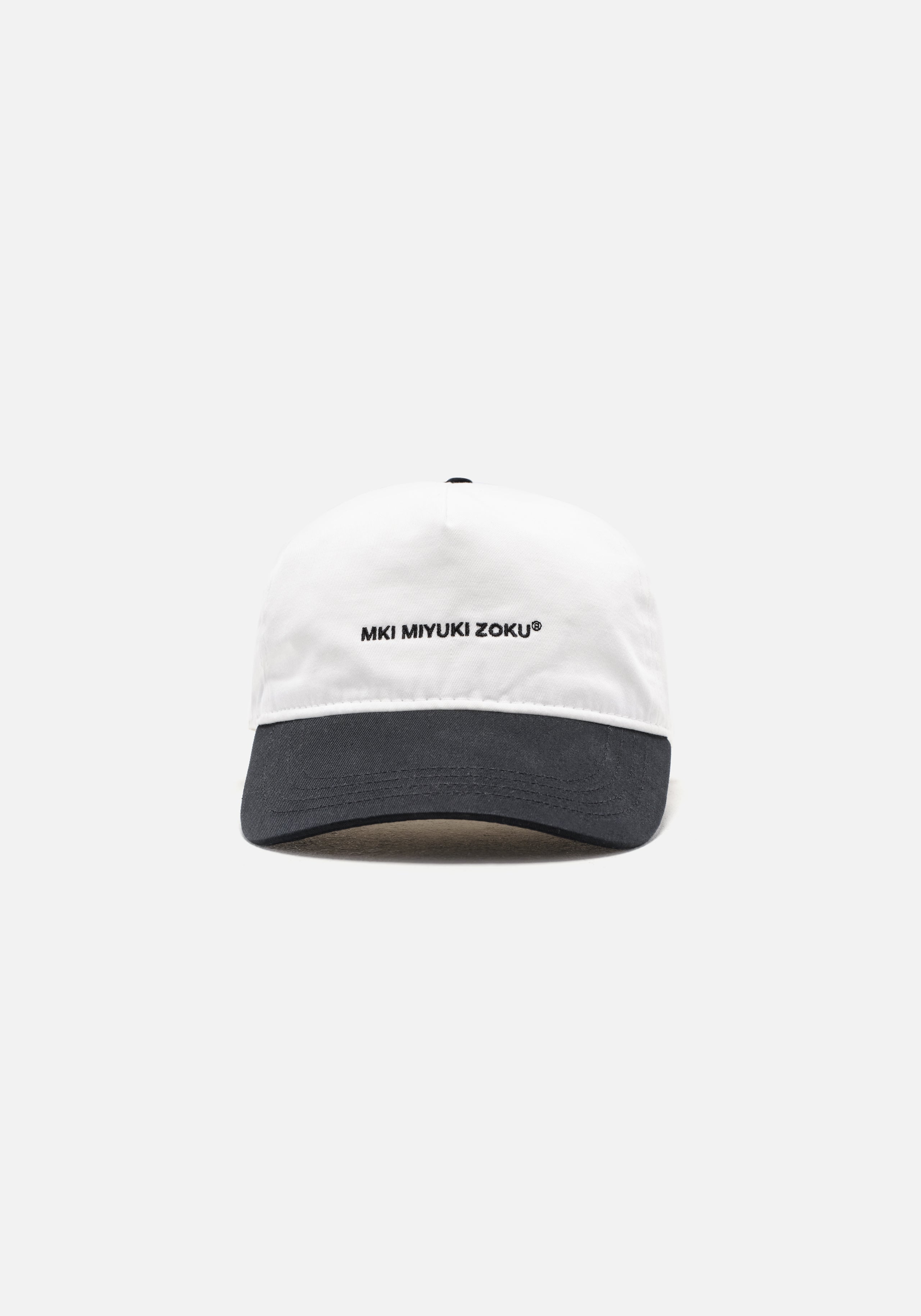 MKI CONTRAST OFF WHITE AND BLACK V2 TWILL BALL CAP – MKI