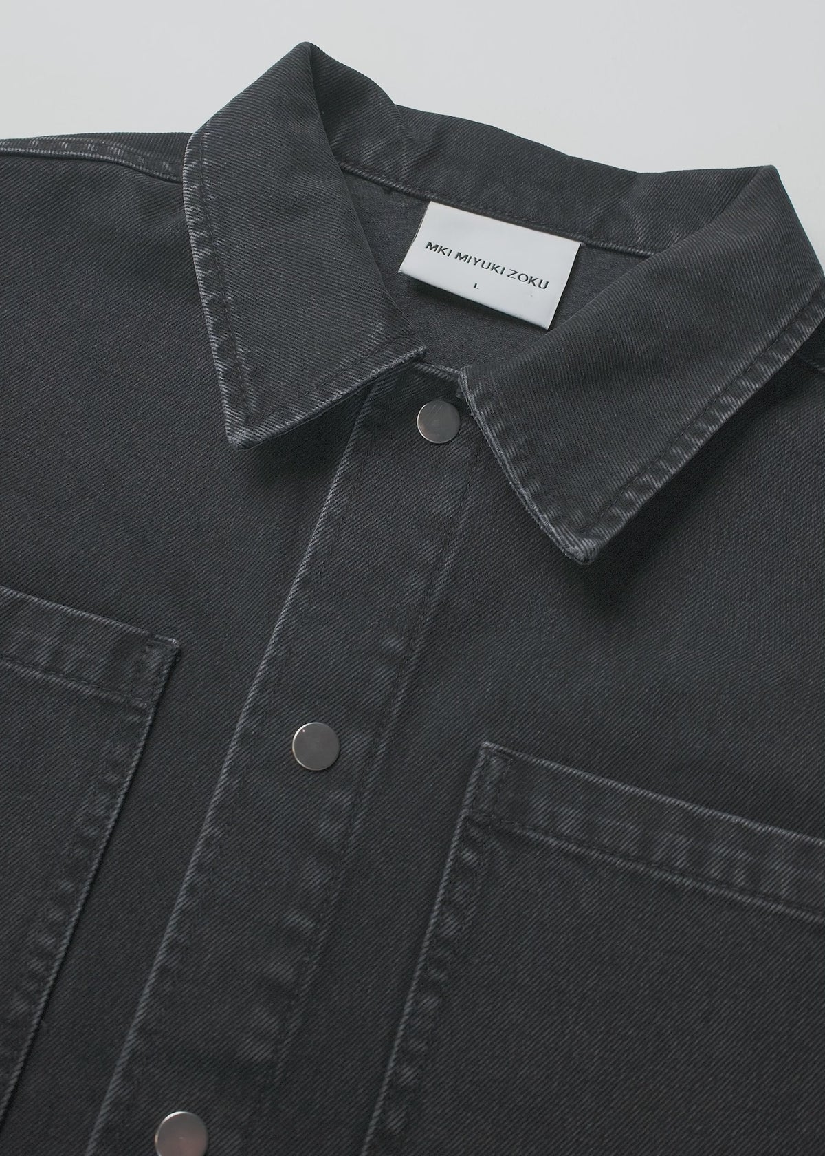 MKI BLACK WASH DENIM BOX OVERSHIRT – MKI MIYUKI ZOKU®