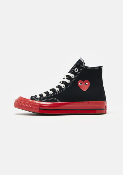 CDG PLAY CONVERSE RED SOLE 70S HIGH