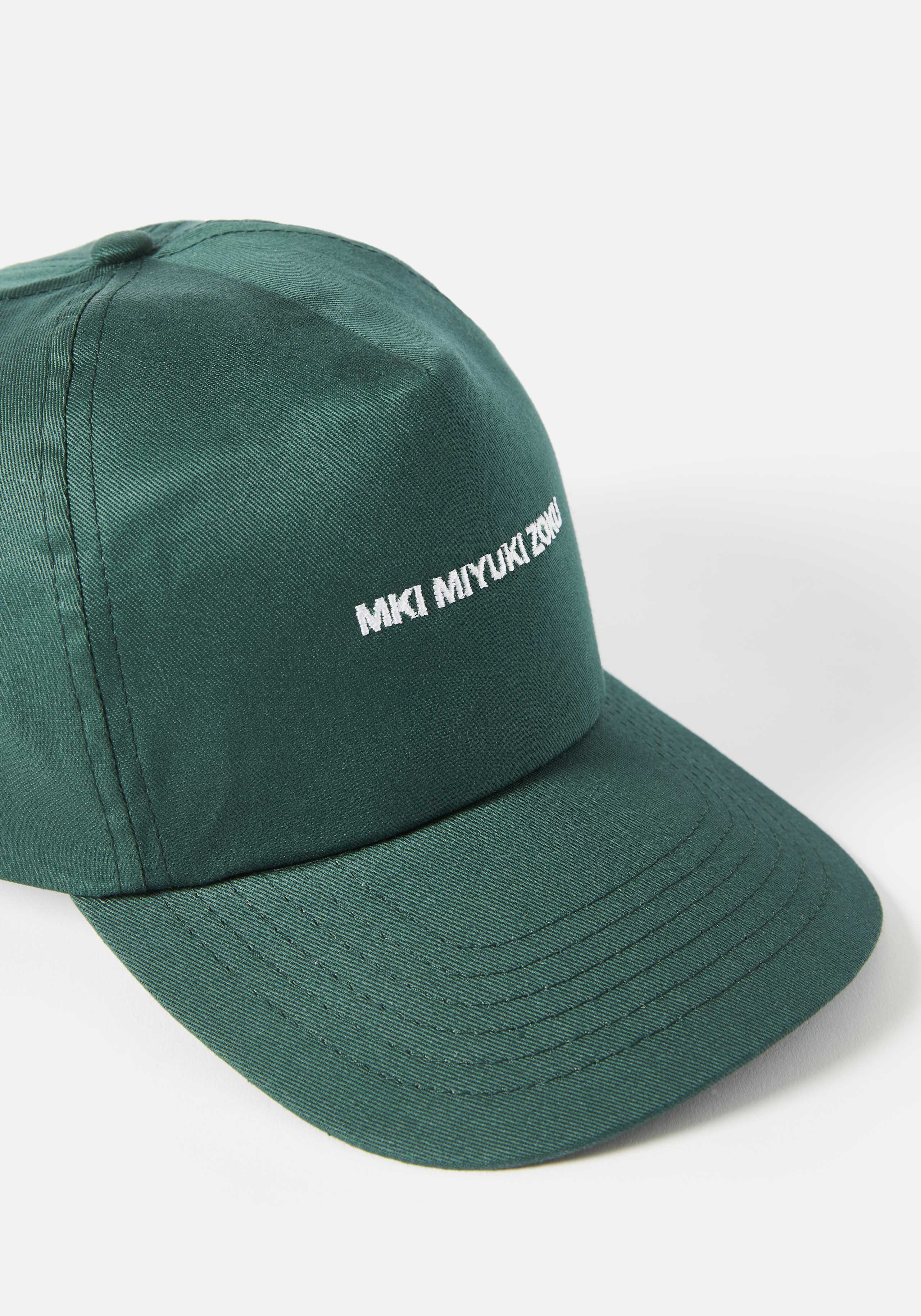 Mki wool peak baseball cap top